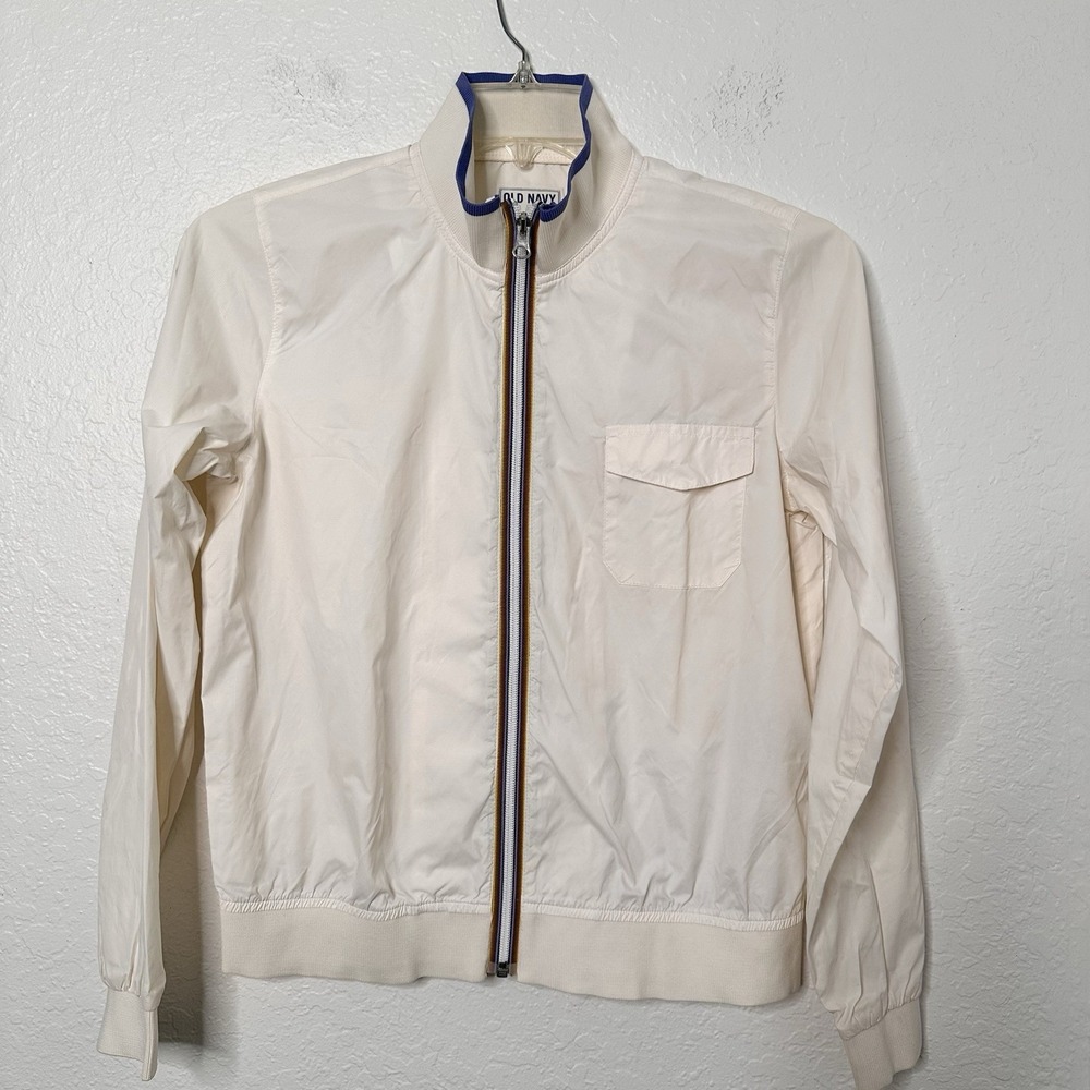 Old Navy Rain Jacket Windbreaker Remake Vintage Retro 80s 90s YKK